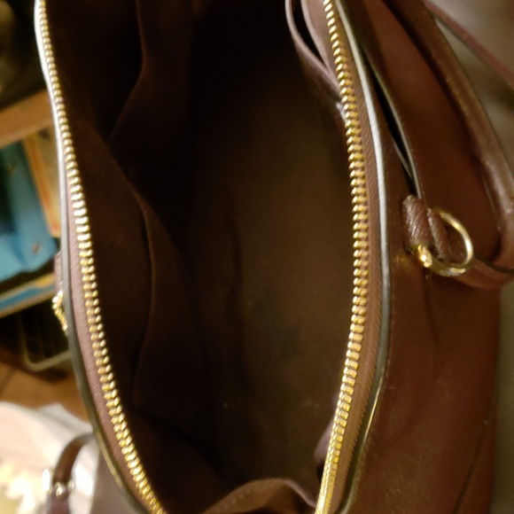 Coach brown leather Quinn satchel bag